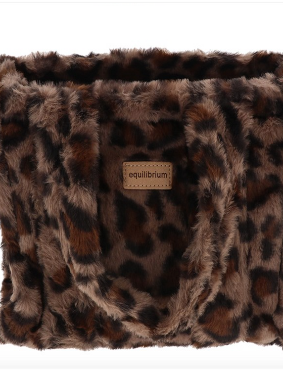 Faux Leopard Print Handbag