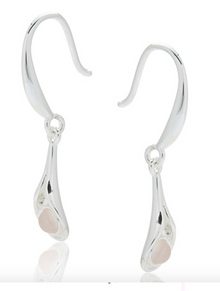 Gemstone Silver Plated Earrings Rose Quartz
