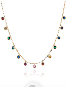  Glam Rox Droplets Gold Plated Necklace