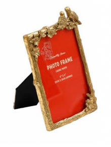  Gold Lovebirds Photo Frame