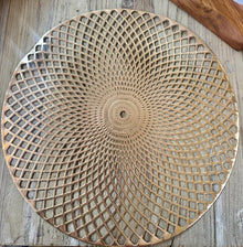  Round Gold Placemat Swirl Gold