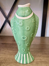 green fish cabana vase