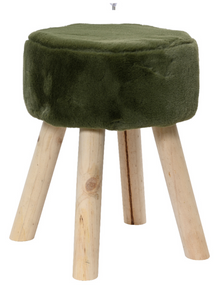  Green Velvet Stool