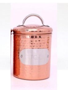  Hammered Sugar Canisters Copper