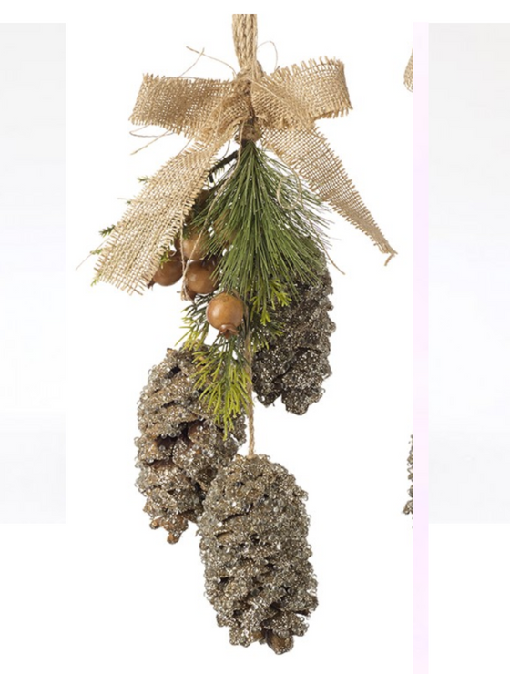 WITH LEAVES Hanging Cones Mix