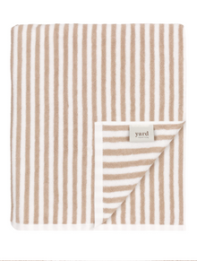  Hebden Striped Bath Towel Natural 100 x 150 cm