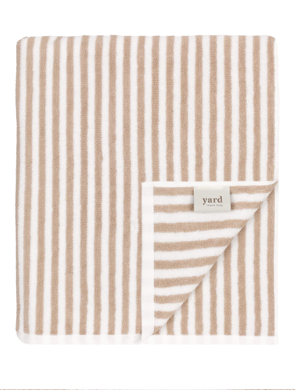 Hebden Striped Bath Towel Natural