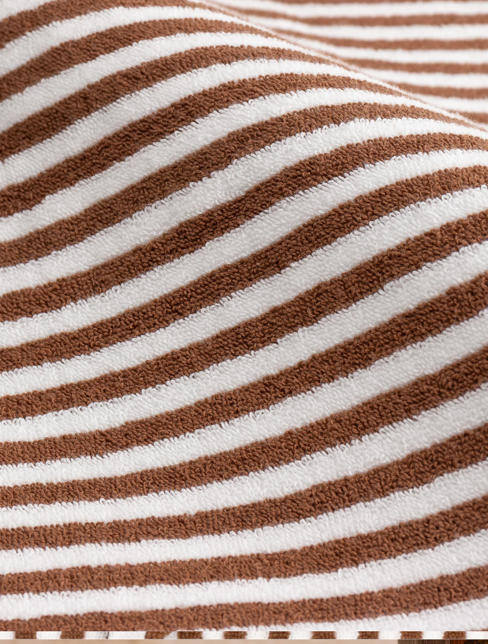 Hebden Striped Towel Pecan 70x130 cm