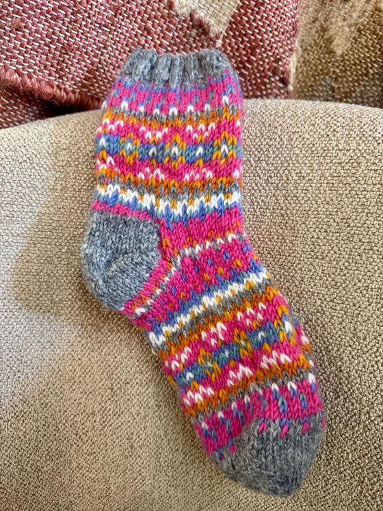 Iona Sofa Socks Pink