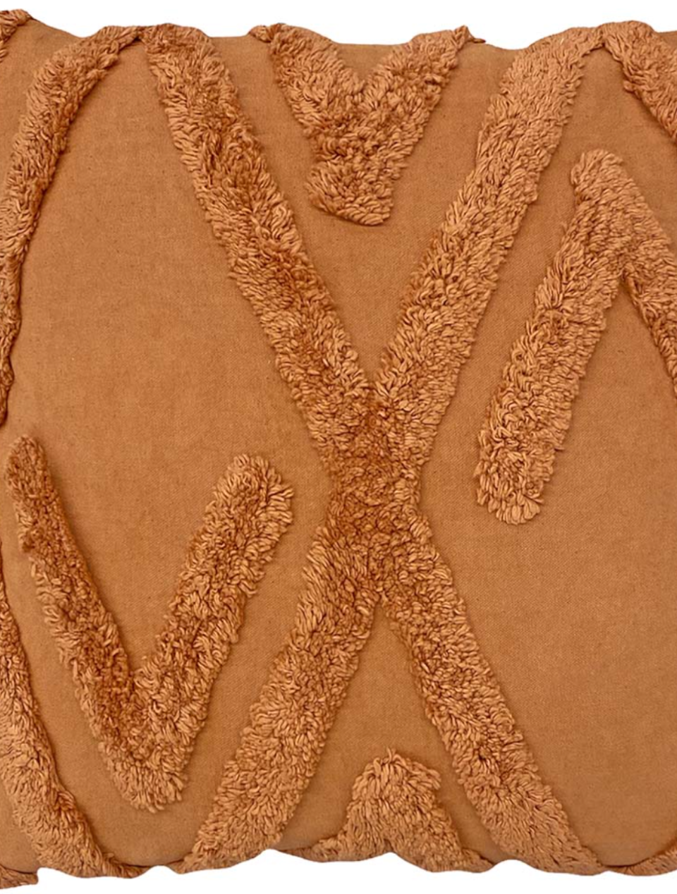 embosed rust cushion