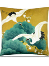 Kensho Gold Teal Cushion