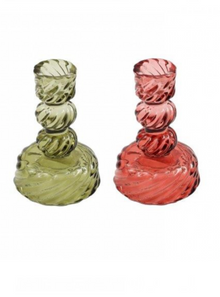  Medium Glass Candle Holder