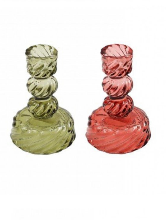 Medium Glass Candle Holder