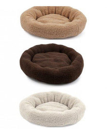  Medium Round Boucle Pet Bed