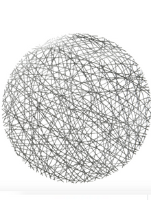  Mesh Silver Placemat