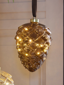  Micro 15 Led Pinecone Brown