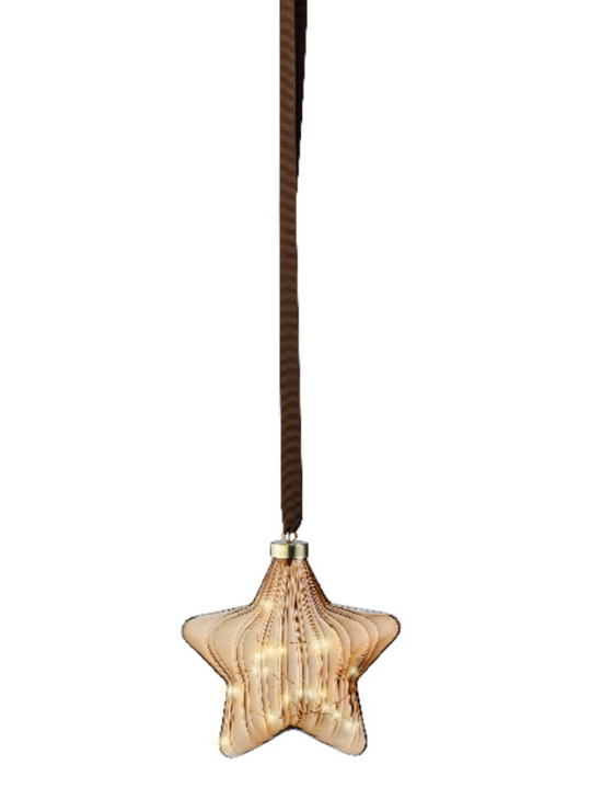 Micro 15 Led Star Brown