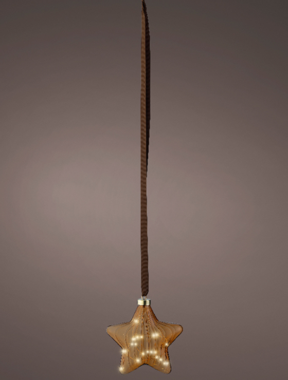 Micro 15 Led Star Brown