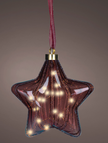  Micro 15 Led Star Maroon