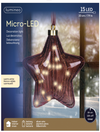 Micro 15 Led Star Maroon