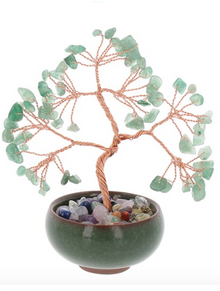 Ornate Chakra Tree Aventurine Green