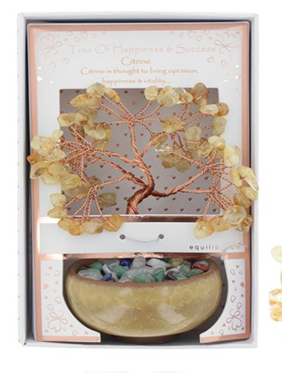 abundance crystal Ornate Chakra Tree Lapis Citrine Yellow