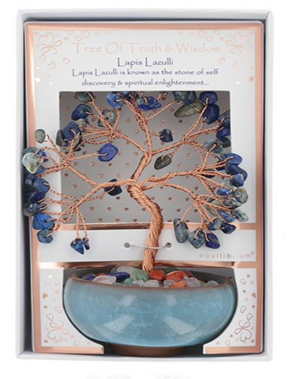 Ornate Chakra Tree Lapis Lazuli Blue