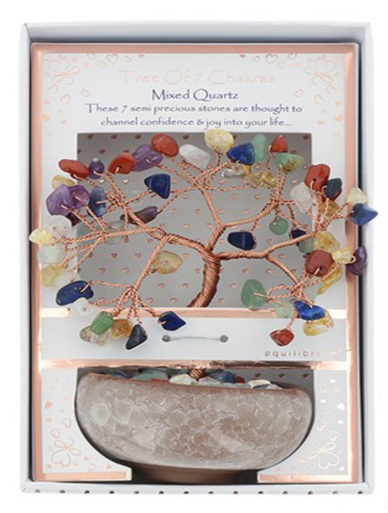 Ornate Chakra Tree Mixed Quartz