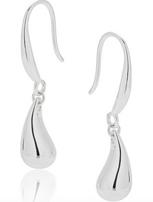 Raindrops Droplet Silver Plated Earrings