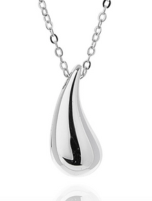  Raindrops Droplet Silver Plated Necklace