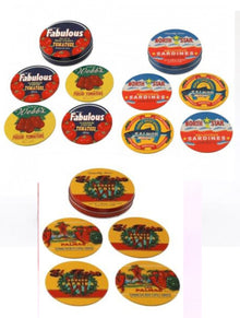  Set of Four Coasters In a Tin