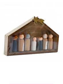  Wooden Nativity Ornaments