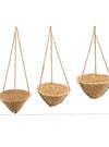 Small Woven Hanging Basket Natural