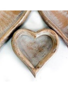  decorative trays wooden heart
