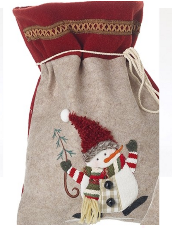 Santa & Snowman Sacks