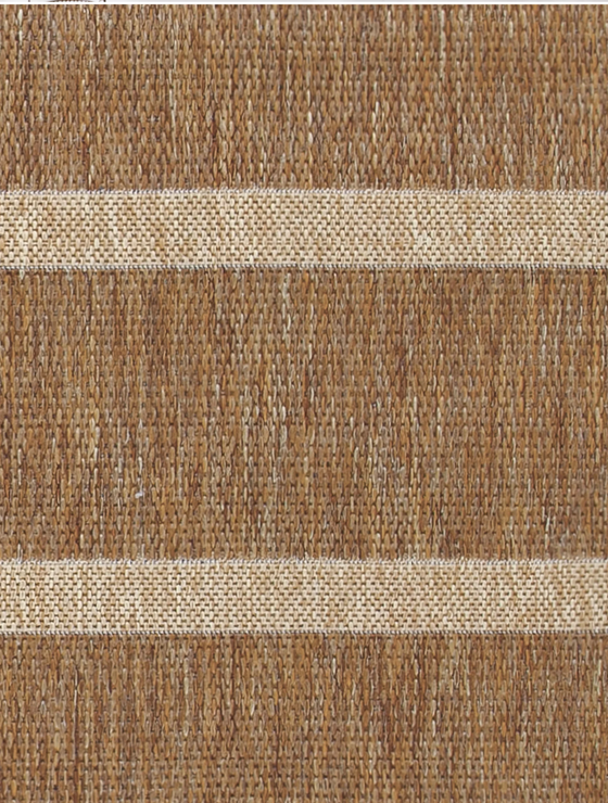 Tala Striped Jute Effect Indoor / Outdoor Rug Natural