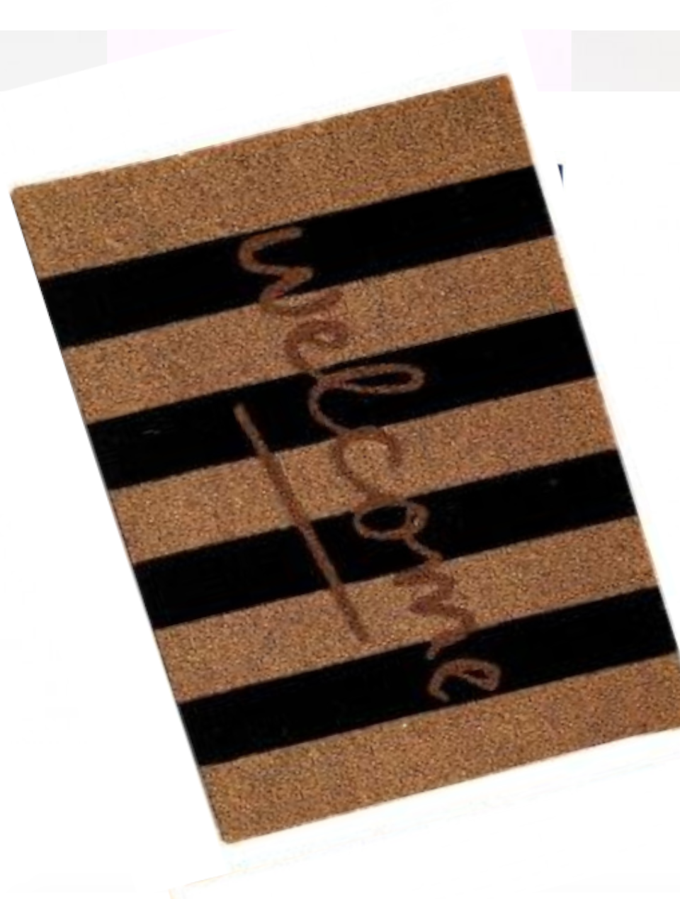 welcome Stripe Doormat