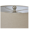 linen shade for lamp top view