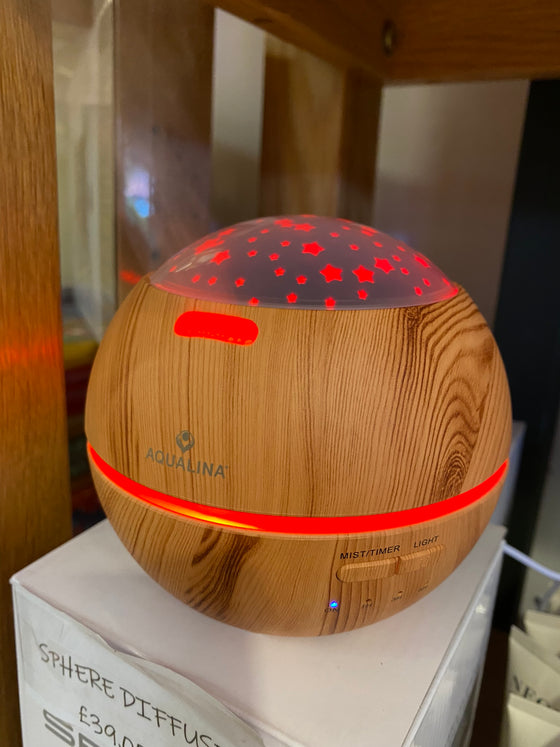 Sphere Accent Diffuser Light Wood