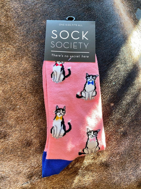 pink Cat Socks