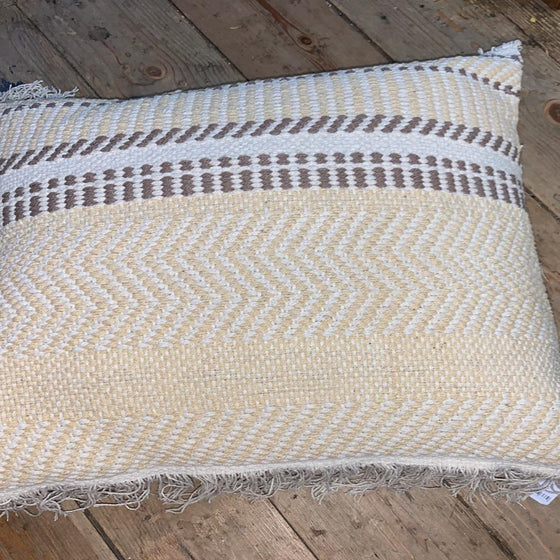 Cotton Shaggy Rug Cushion 45 x 45 cm