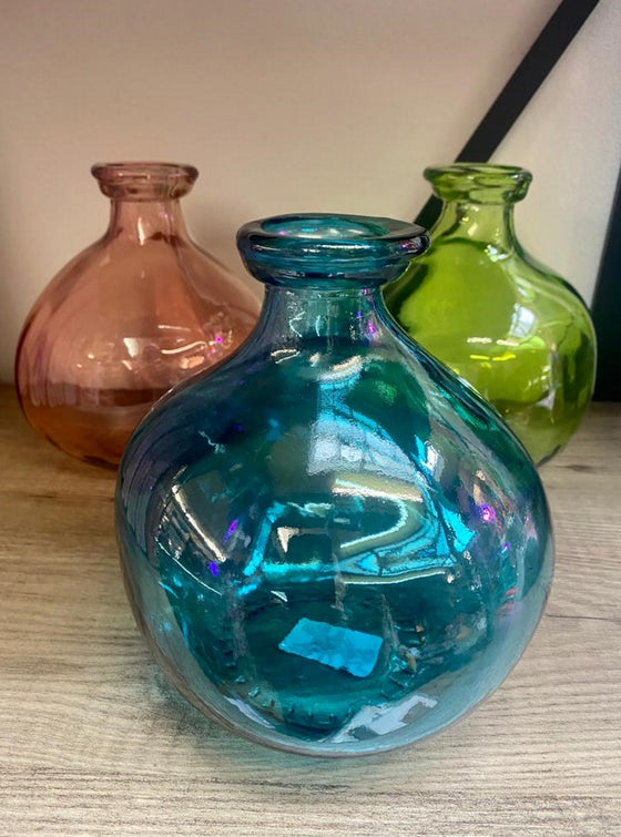 18cm Simplicity Vase Petrol Blue