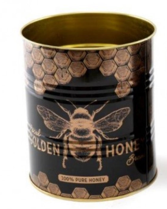 Bee Storage Tins Black Gold