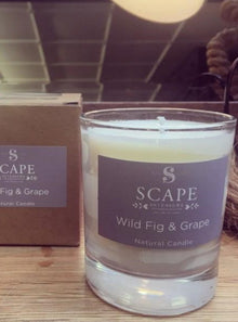  Natural Organic Wild Fig & Grape Scented Vegan Candle | 1 Wick | Scape Interiors