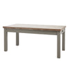 Okley Dining Table With Two Drawers Grey & Natural Wood