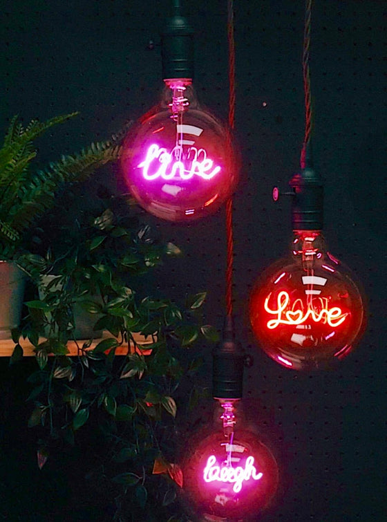 Pink LED Filament Bulb LIVE | Signage Lighting