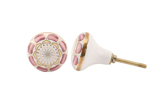 Pink & Gold Drawer Pull