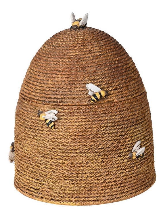 Rope Effect Beehive Pot with Lid