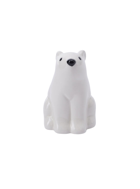 Send With Love Ceramic Bear Charm White