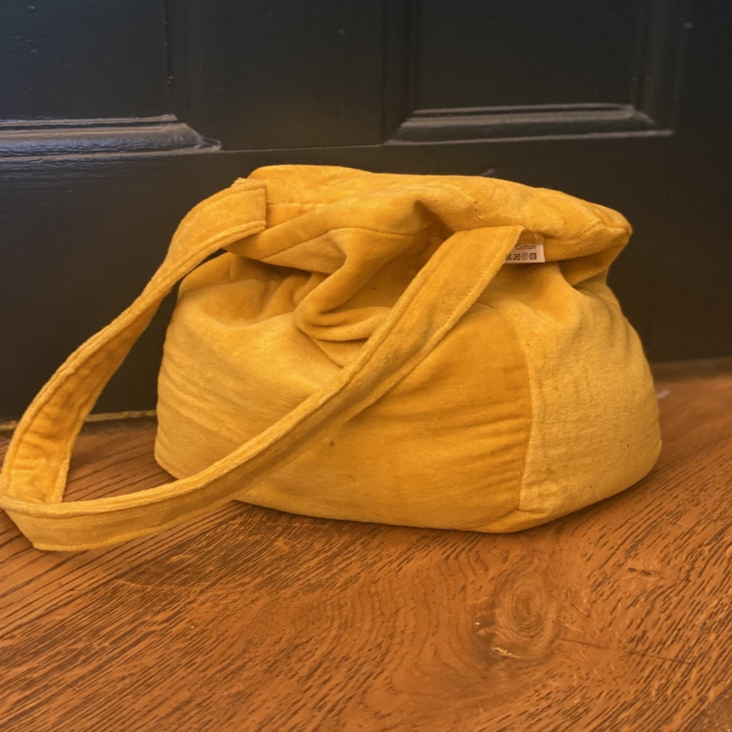 Velvet Door Stopper Ochre